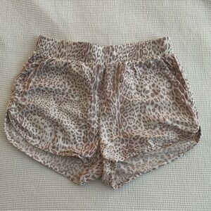 Rewash Tan Leopard Print Shorts